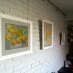 wiosenna galeria, malarstwoa, obrazy, kwiaty